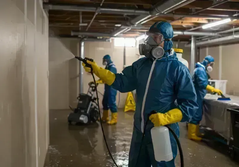 Basement Sanitization and Antimicrobial Treatment process in Hennepin, IL